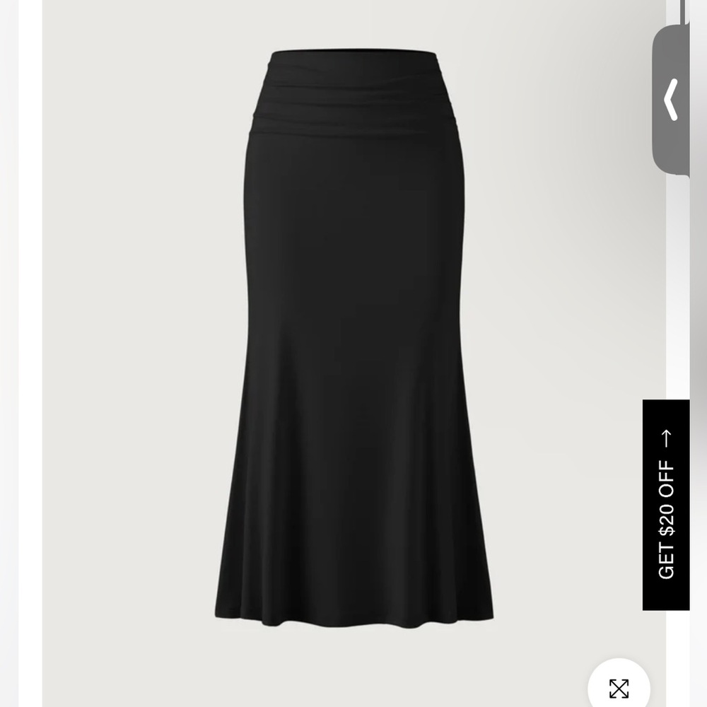 -OGL Eco-SkinKiss®2.0 Ruched Side Mermaid Maxi Skirt